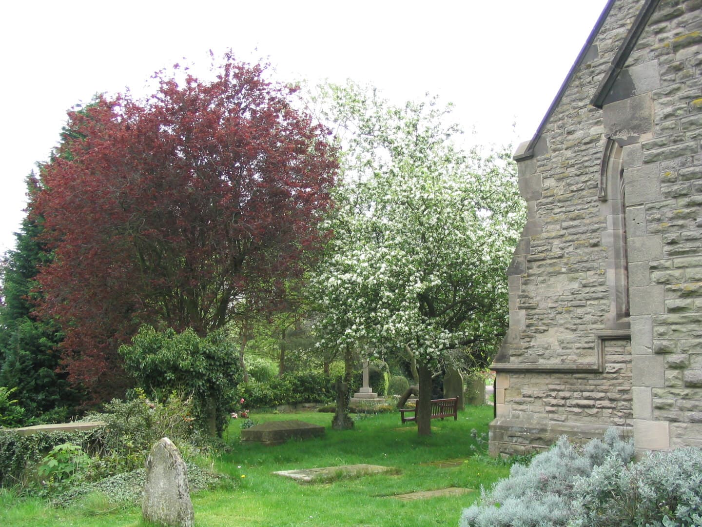 The churchyard at St James in autumn
