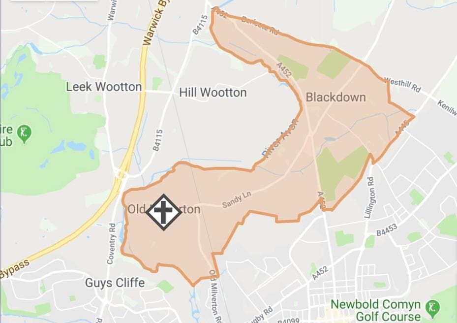 A map of the parish of St James, Old Milverton
